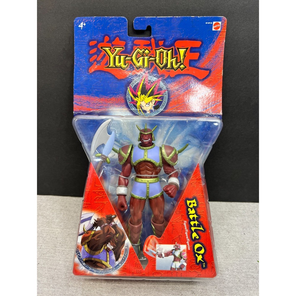 Vintage 2003 Mattel Yu-Gi-Oh! Battle Ox Figure New Sealed RARE HTF